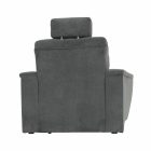 Fotel, szürke szövet, SANTIAGO