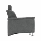 Fotel, szürke szövet, SANTIAGO
