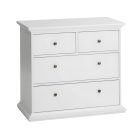 Komód, DTD fóliázott/MDF festett, fehér, PARIS 76716