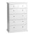 Komód, DTD fóliázott/MDF festett, fehér, PARIS 76718