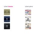 Széthúzható fotel, szürke / minta, KENY NEW