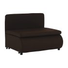 Kinyitható fotel, barna/minta, KENY NEW