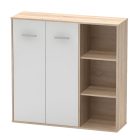 Szekrény, sonoma tölgy/fehér, MAURUS NEW MA32
