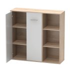 Szekrény, sonoma tölgy/fehér, MAURUS NEW MA32