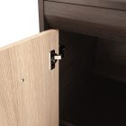 Komód, DTD/MDF, tölgy világos/tölgy sötét, KORINA