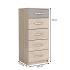 GRAPHIC  magas komód