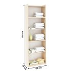 Natali typ 3 polcos szekrény  - tölgy