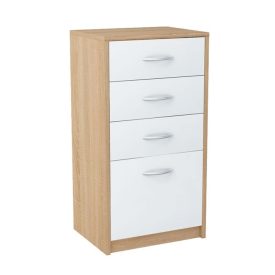 AGNESA TYP 3 fehér/sonoma tölgy komód