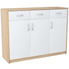 AGNESA TYP 6 sonoma tölgy/fehér komód