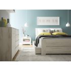 Ágy Typ 92, fehér craft, 160x200, ANGEL