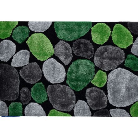 PEBBLE 1 zöld mintás szőnyeg - 140x200