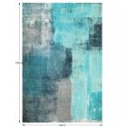 ESMARINA 2 kékes árnyalatú szőnyeg - 80x150
