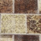 ADRIEL 2 barna patchwork mintás szőnyeg - 80x150