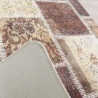ADRIEL 2 barna patchwork mintás szőnyeg - 160x230