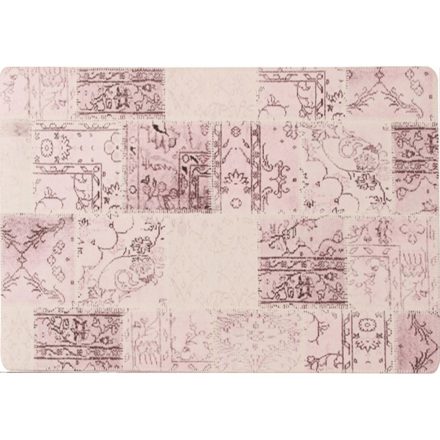 ADRIEL 3 rózsaszín patchwork mintás szőnyeg - 80x150