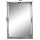 Tükör, ezüst fa keret, MALKIA tip 11