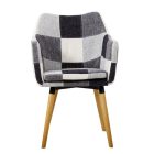 Landor Patchwork fotel - szürke