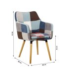 Landor Patchwork fotel - kék