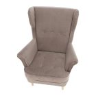 RUFINO fülesfotel bükk lábbal - szürke