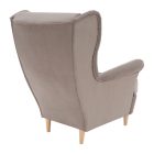 RUFINO fülesfotel bükk lábbal - szürke