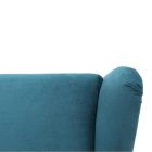 RUFINO fülesfotel bükk lábbal - kék