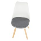 Damara design étkezőszék  - szürke