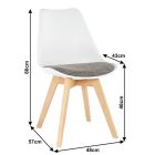 Damara design étkezőszék  - barna
