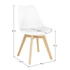 Szék, fehér/bükk, BALI 2 NEW