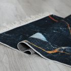 RENOX 1 fekete márvány mintás szőnyeg - 80x150