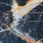 RENOX 1 fekete márvány mintás szőnyeg - 80x150