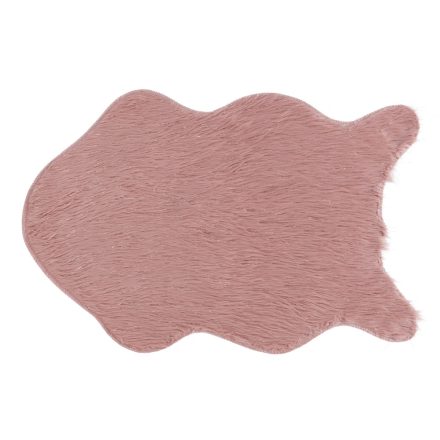 FOX műszőrme szőnyeg ezüst szálakkal - rózsaszín