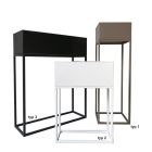 INDIZE typ 1 fém virágtartó - fehér