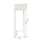 INDIZE typ 1 fém virágtartó - fehér