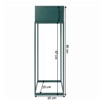 INDIZE typ 1 fém virágtartó - zöld