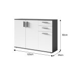 METRIS TYP2 komód - szürke