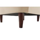 RUFINO fülesfotel dió lábbal - bézs