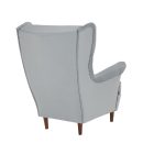 RUFINO fülesfotel dió lábbal - szürke