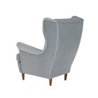 RUFINO fülesfotel dió lábbal - szürke