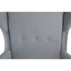 RUFINO fülesfotel dió lábbal - szürke