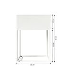 INDIZE  typ 2 fém virágtartó - fehér