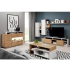 Nappali sor, tölgy grandson/fehér, ALICANTE