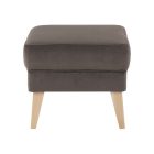 Puff, taupe-szürke-barna/bükk, RODEZA