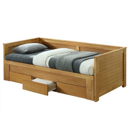 GORETA kinyitható ágy/kanapéágy (90x200, 180x200) - tölgy