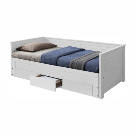 GORETA kinyitható ágy/kanapéágy (90x200, 180x200) - fehér