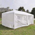 Kerti partisátor, fehér, 3x6 m, TEKNO TYP 2