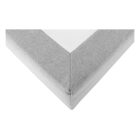 Boxspring típusú ágy 120x200, világosszürke, FERATA KOMFORT