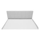 Boxspring típusú ágy 120x200, világosszürke, FERATA KOMFORT