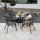 Geton 5 részes kerti rattan garnitúra szett