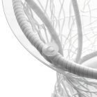 Salmar műrattan üvegasztal (fehér)