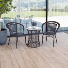 Salmar műrattan üvegasztal (barna)